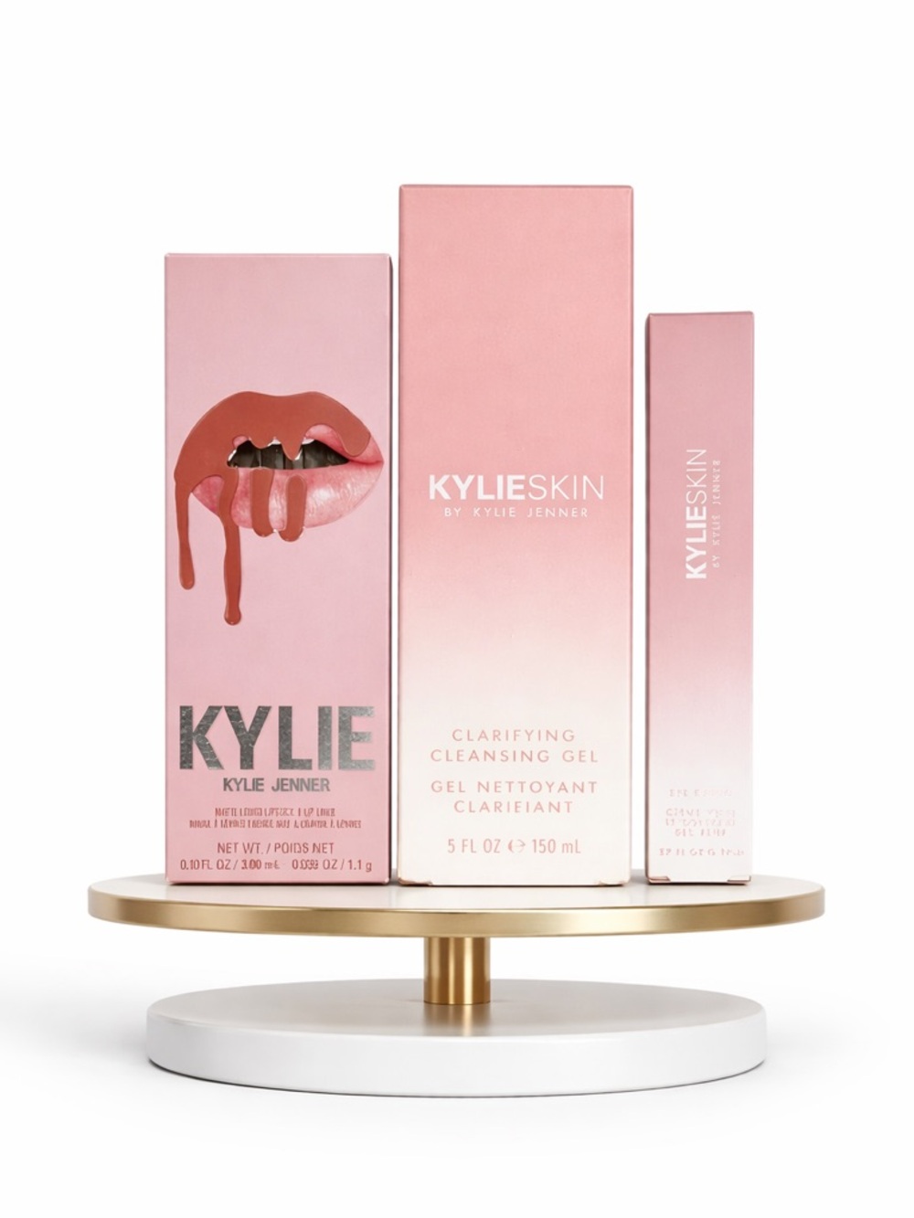 Kylie Cosmetics Lip Kit and Cleansing Gel - Pink set